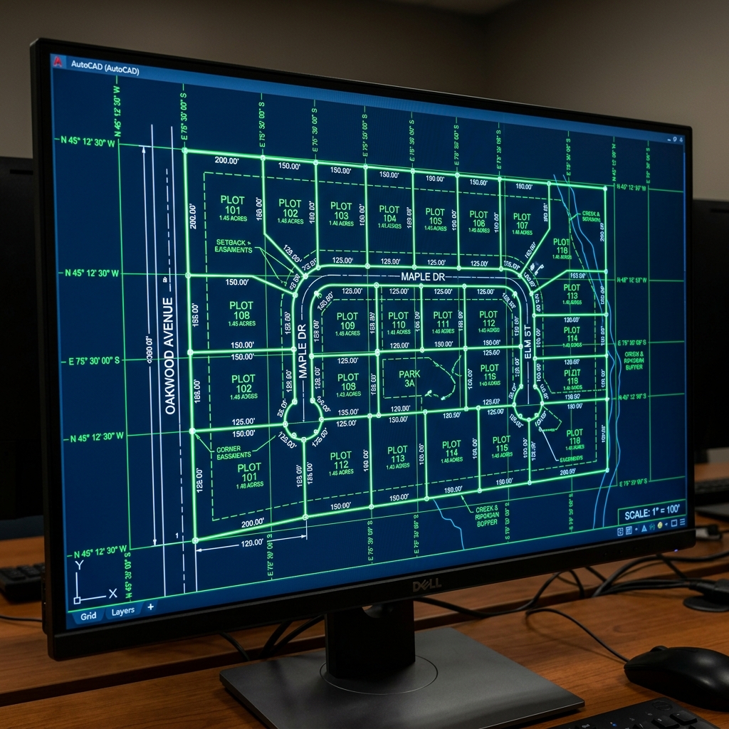 AutoCAD Professional Land Survey LISP & Plotting Tools